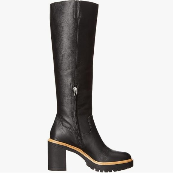 Dolce Vita 10 Corry H2O Waterproof Leather Boots Onyx - Picture 3 of 4